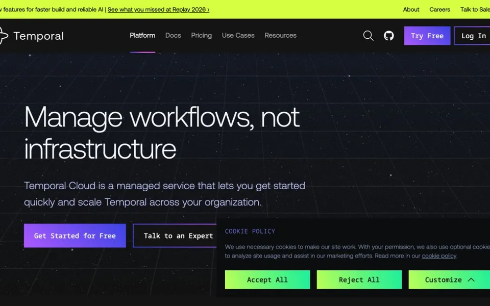 Temporal Cloud website